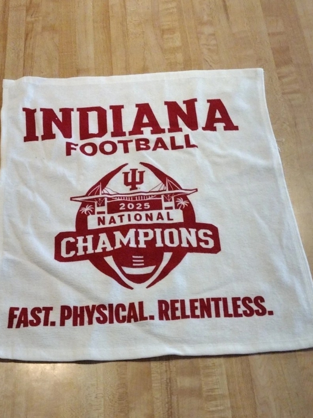 Indiana University Hoosier football 2025-26 National Championship Towel Original